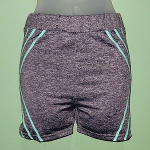 Series-8 Fitness Grey High-Waist Athletic Shorts